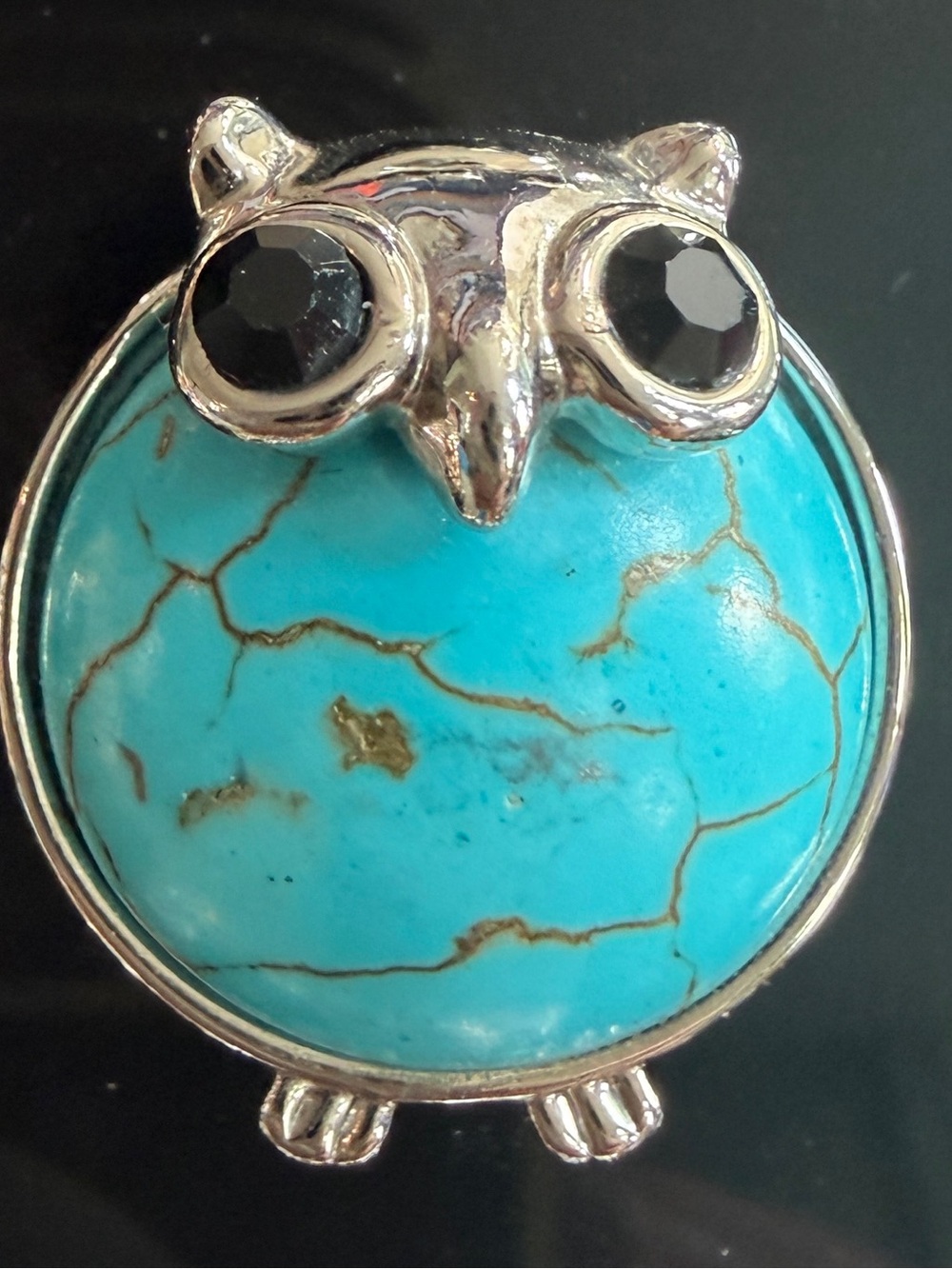 Magnolia and Vine Turquoise Owl Original Snap